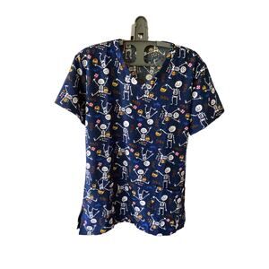 Halloween Scrub by Scrubaid 4 Way Stretch Size M NWT